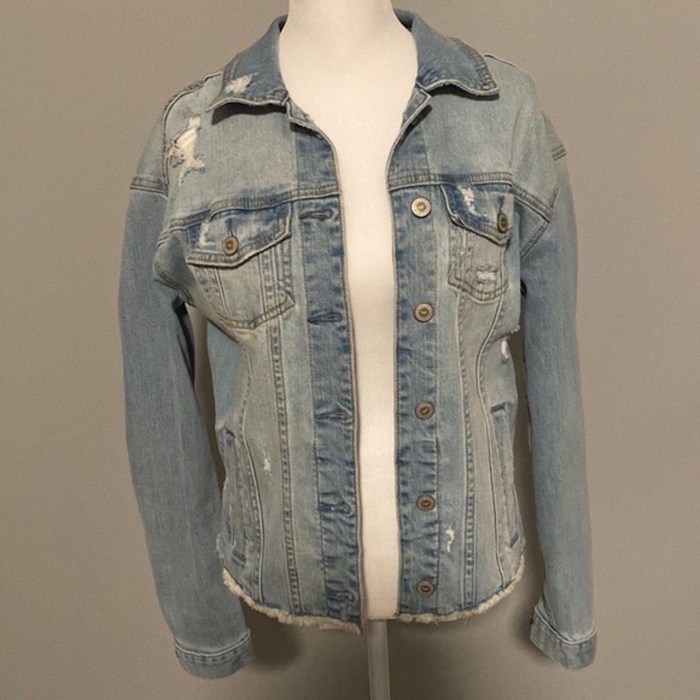 Hollister Co. Denim Jean Jacket Women‎ S Small